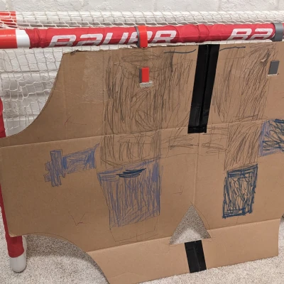 Móc Tập Luyện Bắn Súng Cho Khung Thành Hockey PVC Bauer Mini