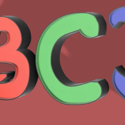 Bảng Chữ Cái Thiết Kế Theo Phong Cách Disney