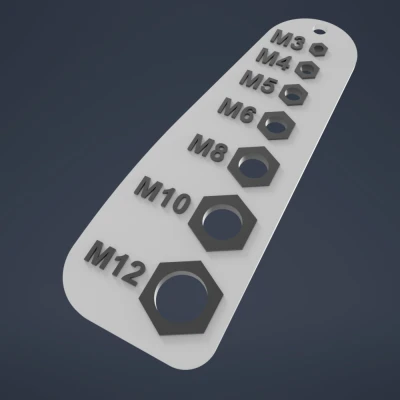 Thước đo bước ren cho ốc vít / bu lông theo hệ mét