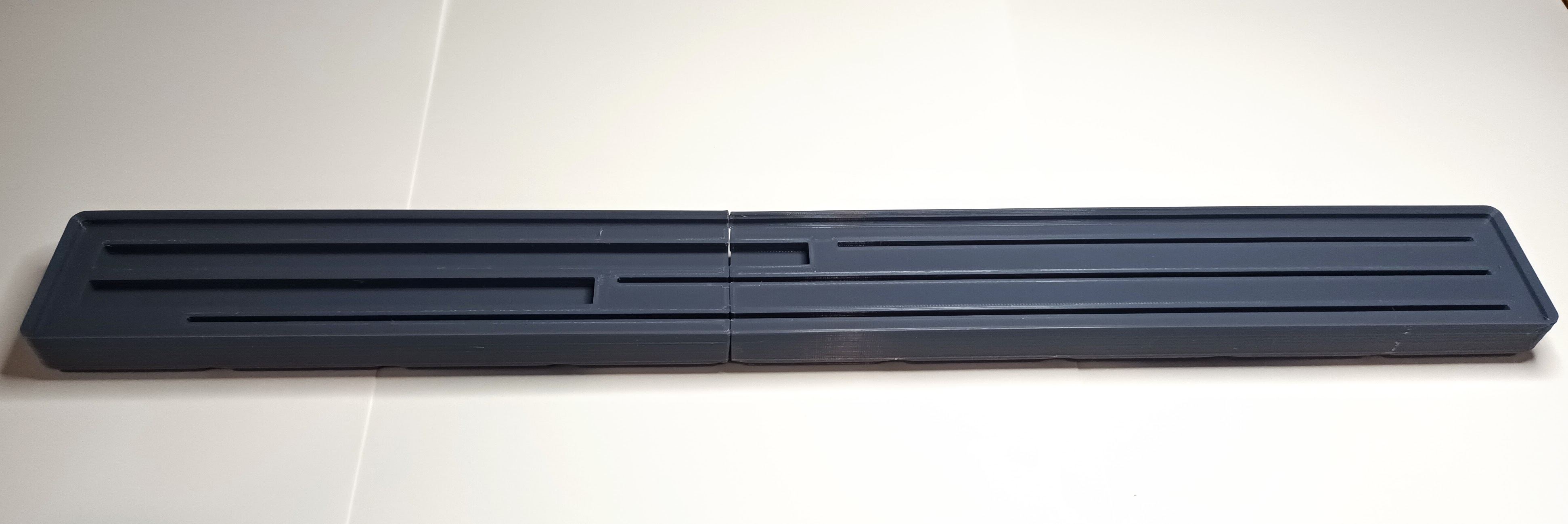 Khuôn Giữ Thước Kẻ & Bút Chì Gridfinity - Bộ Tổ Chức Chia Đôi 1x9