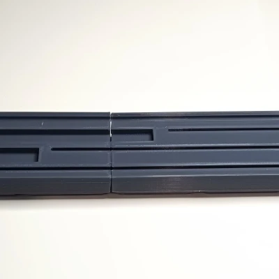 Khuôn Giữ Thước Kẻ & Bút Chì Gridfinity - Bộ Tổ Chức Chia Đôi 1x9