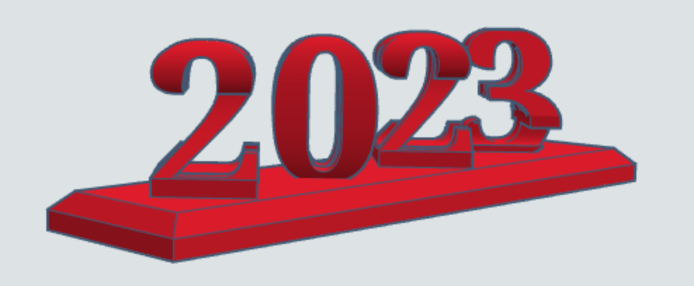 Chữ Lật Silvester 2023-2024 (50x200mm)