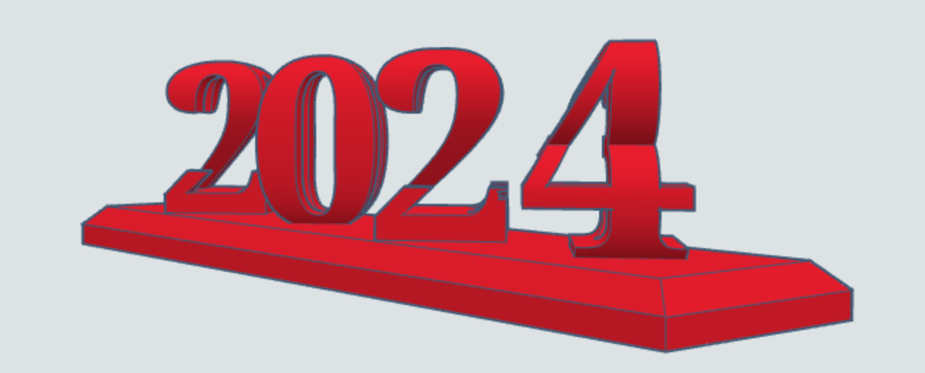 Chữ Lật Silvester 2023-2024 (50x200mm)