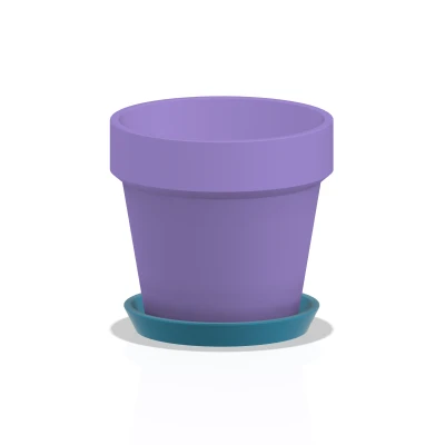 Chậu Cây Đơn Giản, Chậu Hoa Kèm Khay