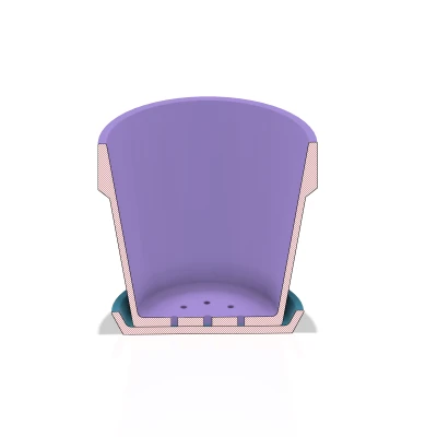 Chậu Cây Đơn Giản, Chậu Hoa Kèm Khay