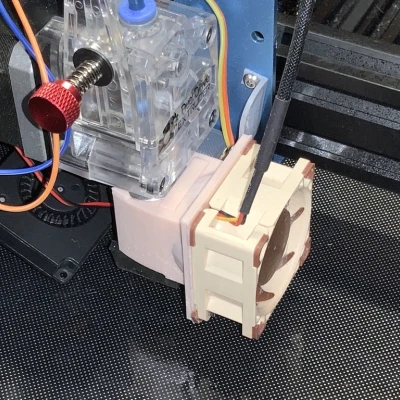 Ngàm quạt 40x0 cho E3DV6, tâm (thiết kế lại)