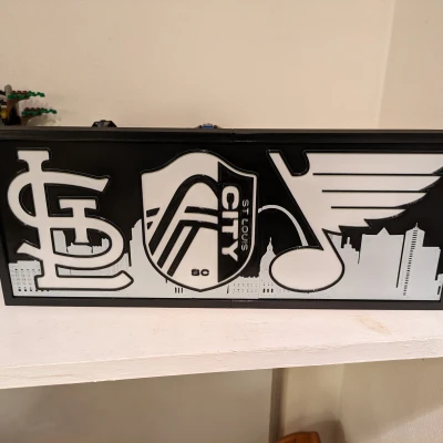 Biển Thể Thao St. Louis Có Đèn LED Nền