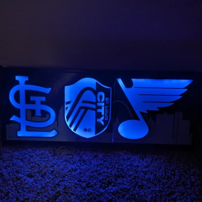 Biển Thể Thao St. Louis Có Đèn LED Nền