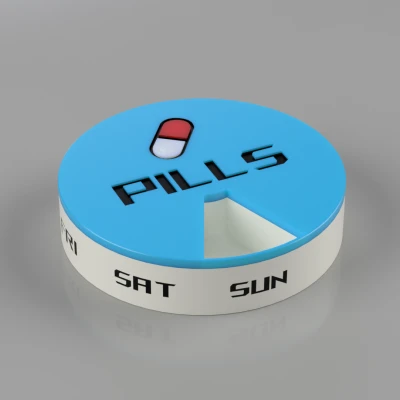 Hộp Chia Thuốc 7 Ngày Nam Châm Có Nắp Khóa Chắc Chắn 3 Phiên Bản Sáng/Chiều