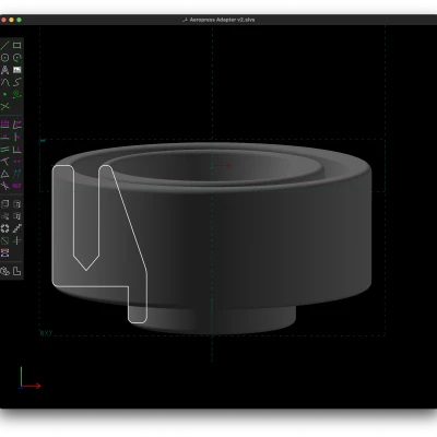 Adapter Phễu AeroPress Cho Quadrilla
