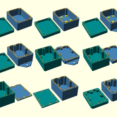 Hộp đựng dự án điện tử tùy chỉnh, chống nước IP65/IP67 bằng OpenSCAD
