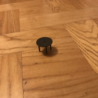 Mô hình Mini Tabel - Bàn Tròn