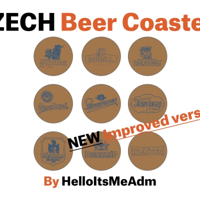 Đế Lót Ly Bia Séc (PHIÊN BẢN MỚI CẢI TIẾN!)