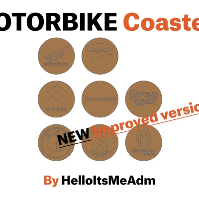 Đế lót ly Motorbike (PHIÊN BẢN MỚI CẢI TIẾN!)