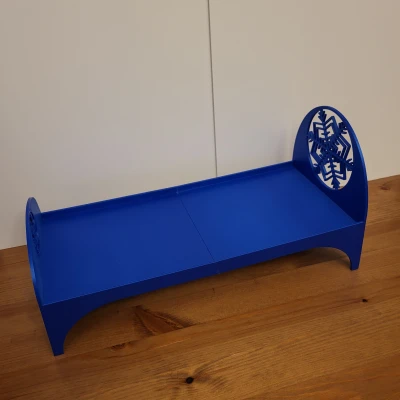 Giường búp bê cho nữ hoàng mùa đông tỉ lệ 1:6