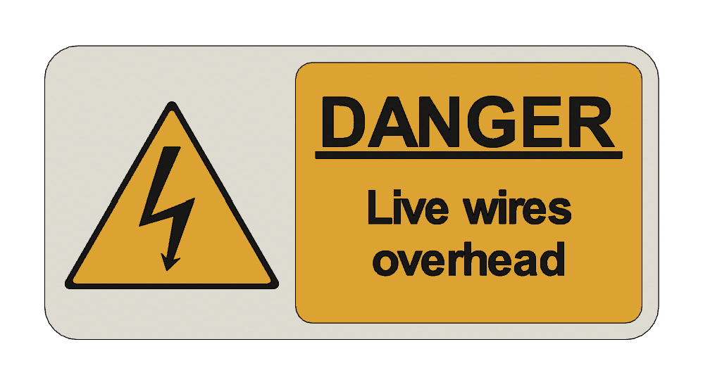 BIỂN BÁO - ĐƯỜNG DÂY ĐIỆN PHÍA TRÊN