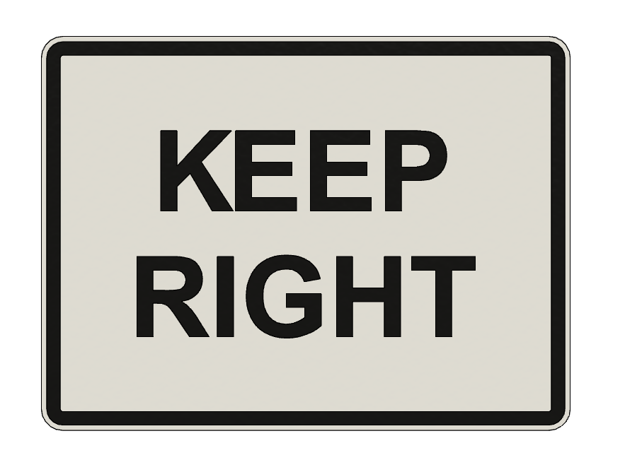 BIỂN BÁO - ĐI LÊN BÊN PHẢI