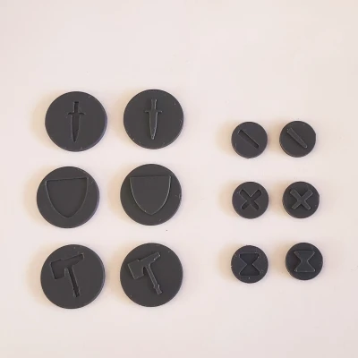 Nhóm quân và token kích hoạt Warcry - thiết kế đơn giản, thân thiện FDM