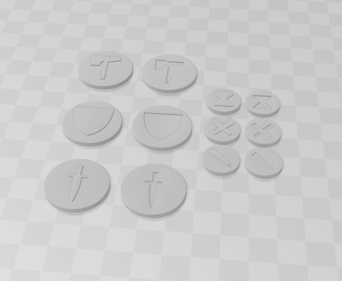 Nhóm quân và token kích hoạt Warcry - thiết kế đơn giản, thân thiện FDM