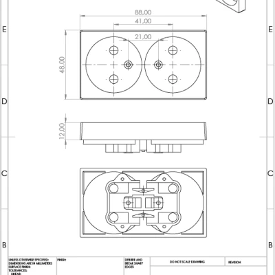 Nắp ổ cắm - Không nối đất