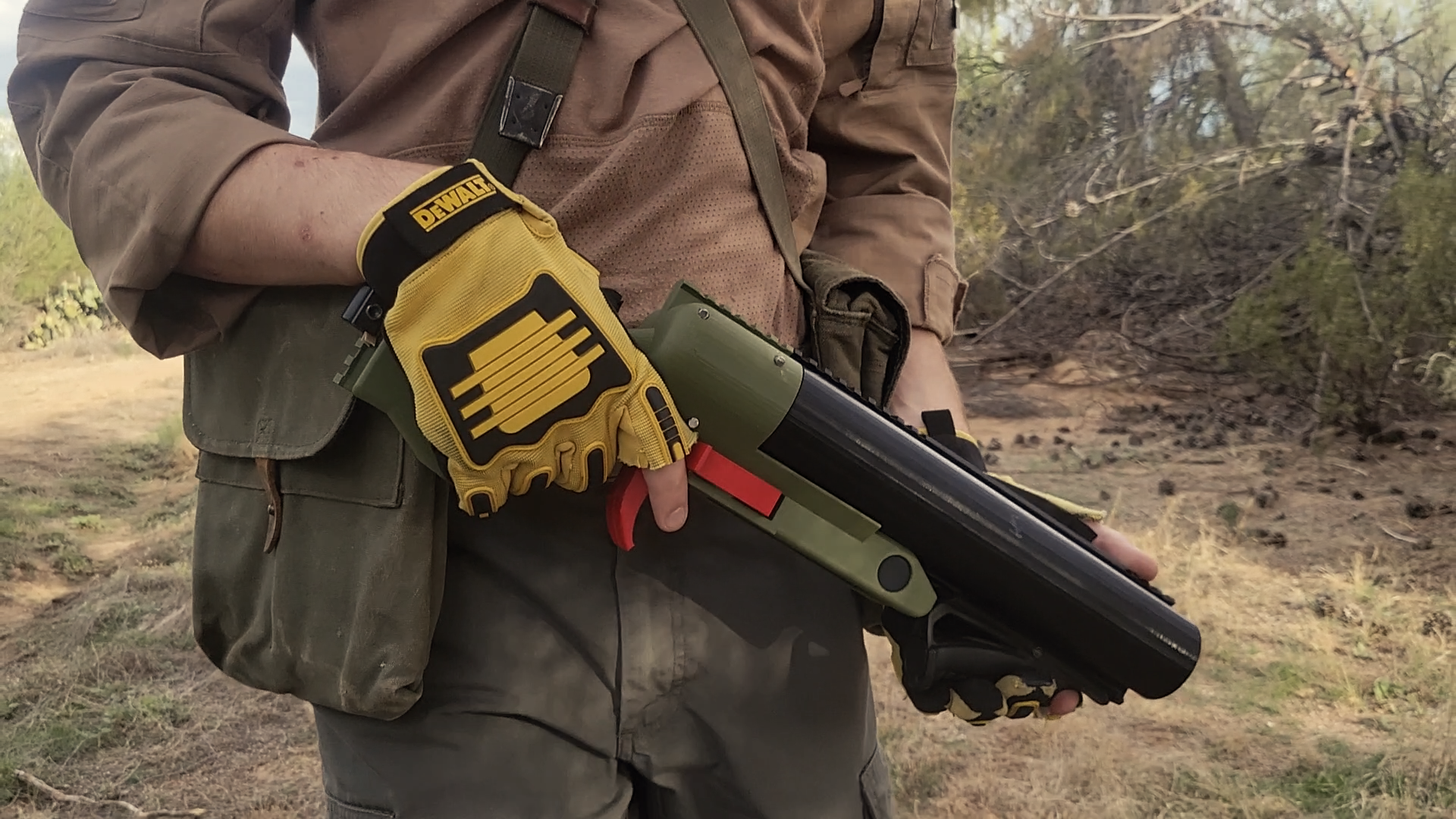 Súng phóng lựu/shotgun airsoft nòng đôi Libra 40mm