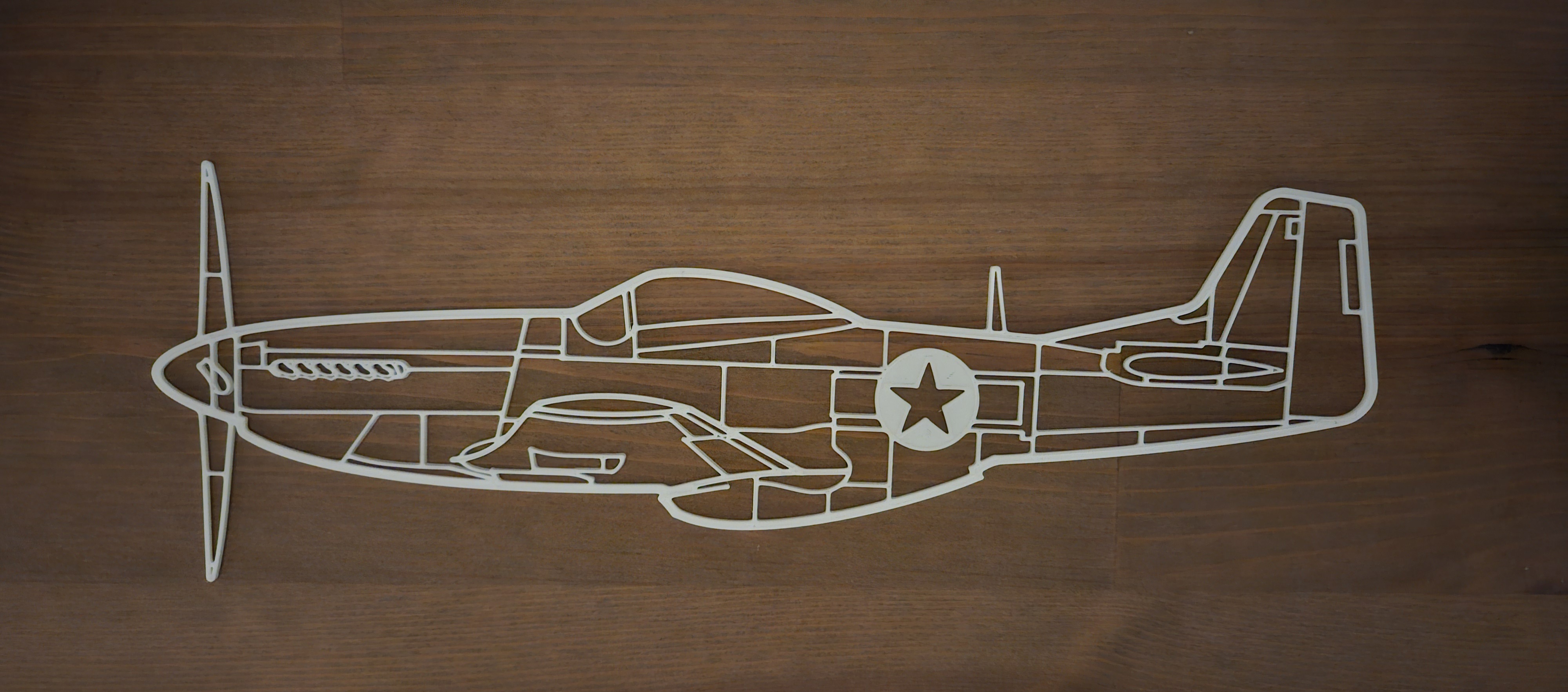 Tranh Tường Máy Bay P51 Mustang