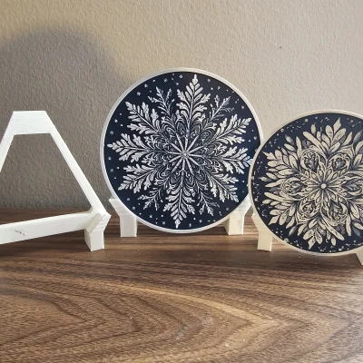 Chân đế trưng bày cho Đế lót ly hình bông tuyết