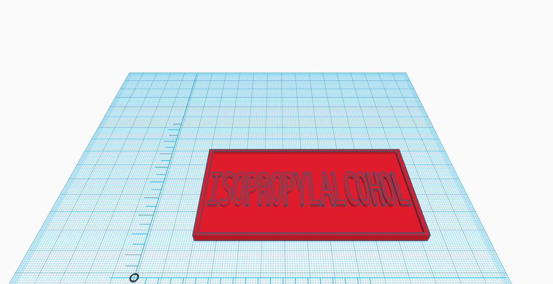 Biển hiệu ISOPROPYLALKOHOL Đơn giản