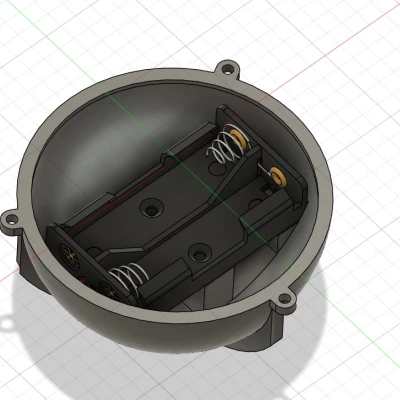 Quả cầu Giáng sinh có quạt tạo hiệu ứng tuyết rơi