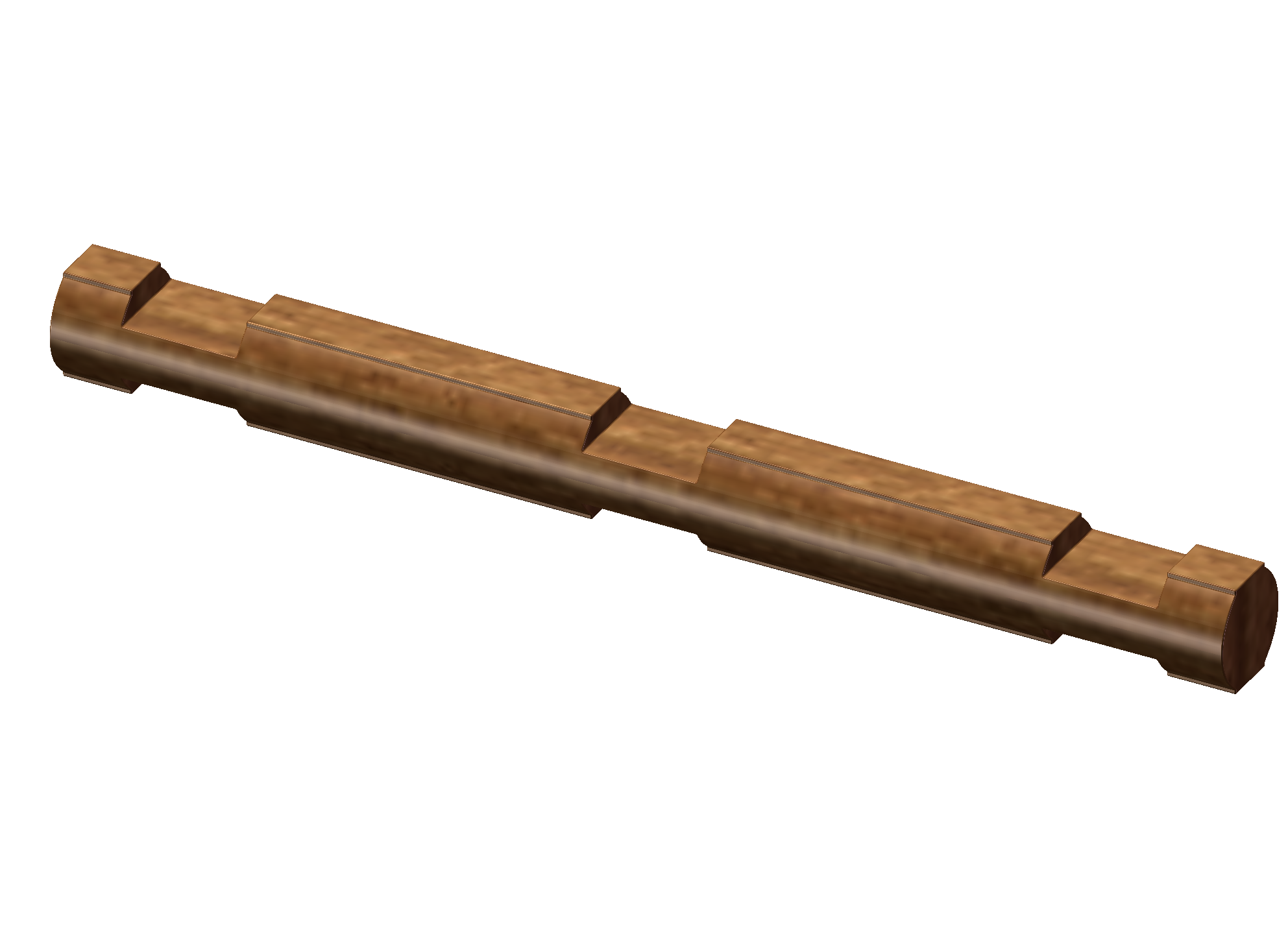 Mô Hình In 3D: Mảnh Lincoln Log Cổ Điển Rộng Gấp Ba