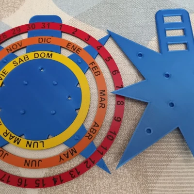 Lịch Vòng Xoay Hoa Hồng Vạn Niên và/hoặc Mặt Epi