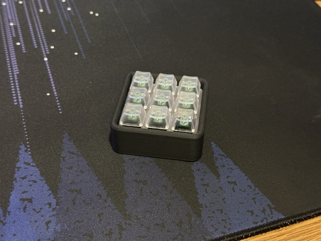Macropad 3x3 cho Cherry MX switches có USB-C