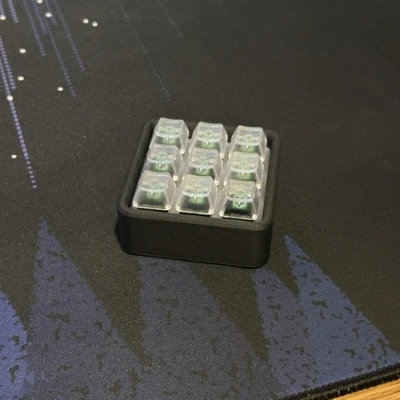 Macropad 3x3 cho Cherry MX switches có USB-C
