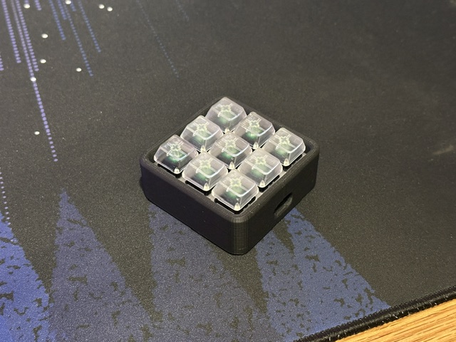 Macropad 3x3 cho Cherry MX switches có USB-C