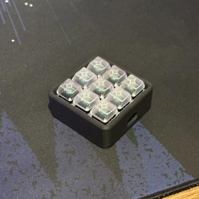 Macropad 3x3 cho Cherry MX switches có USB-C