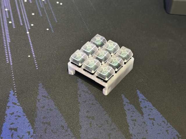 Macropad 3x3 cho Cherry MX switches có USB-C