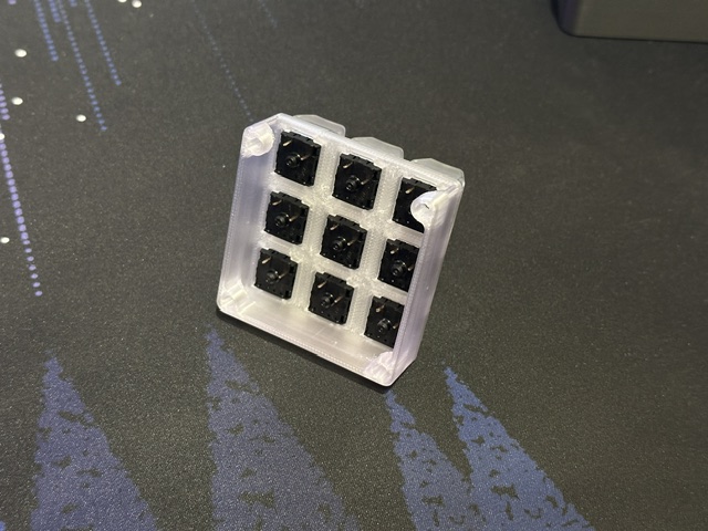 Macropad 3x3 cho Cherry MX switches có USB-C