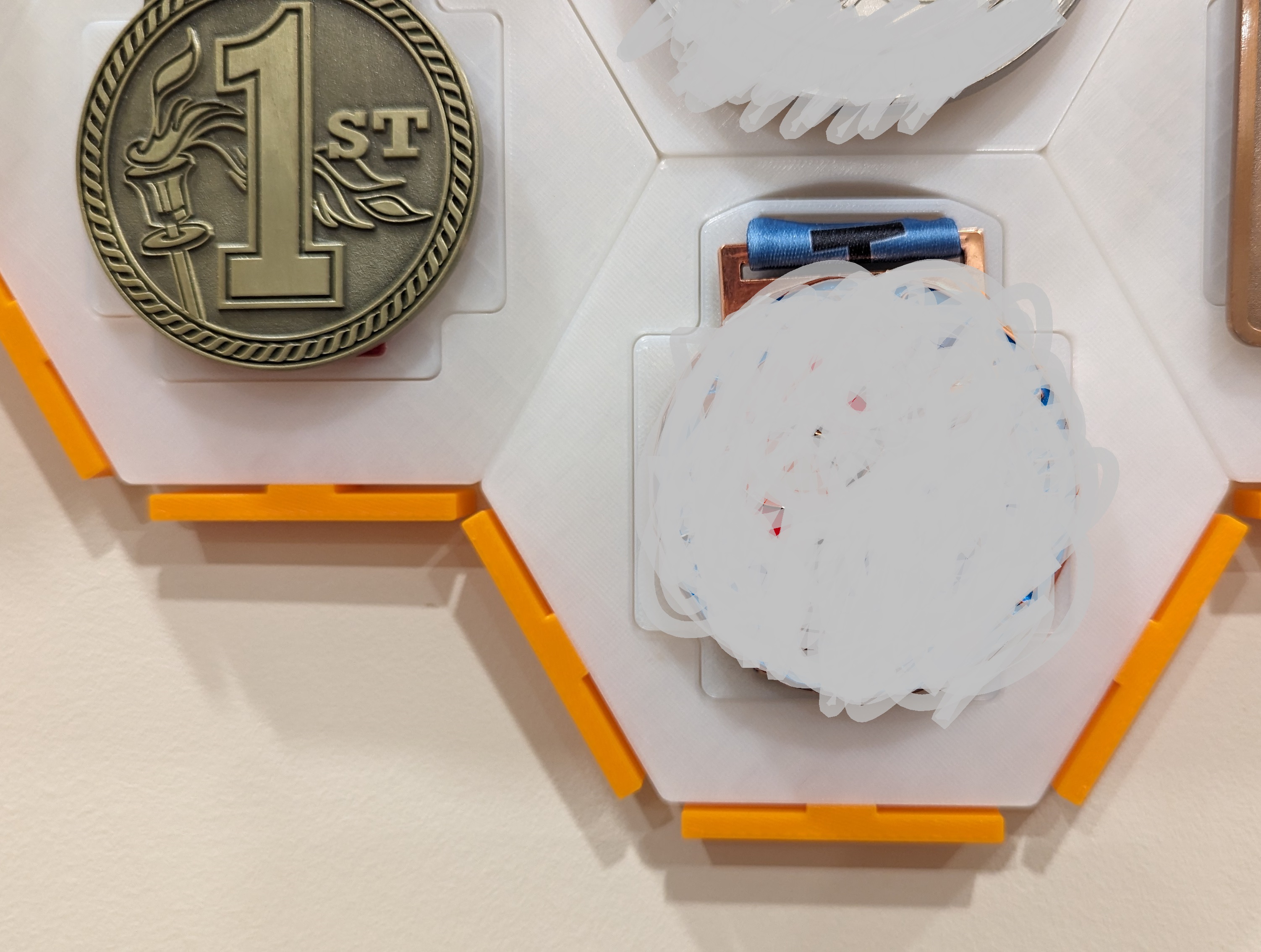 Kẹp Trang Trí Cho Đế Giữ Huy Chương Hình Lục Giác