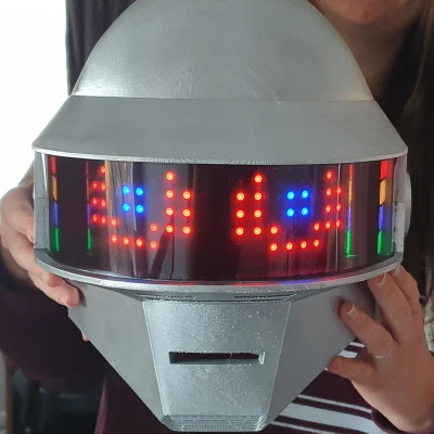 Mô hình nón Daft Punk có đèn LED