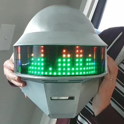 Mô hình nón Daft Punk có đèn LED