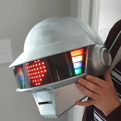 Mô hình nón Daft Punk có đèn LED