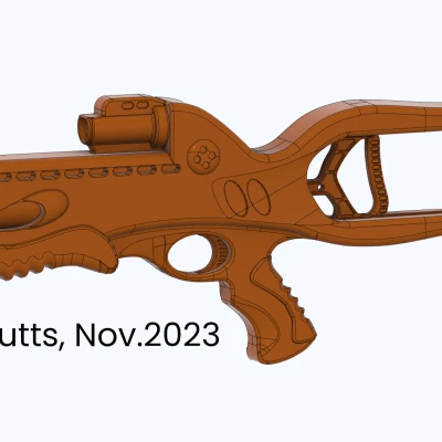 Mô Hình 3D Súng Nerf Kenner Crossbow 1995