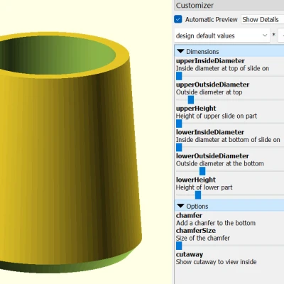 Máy tạo chân bàn (OpenSCAD)