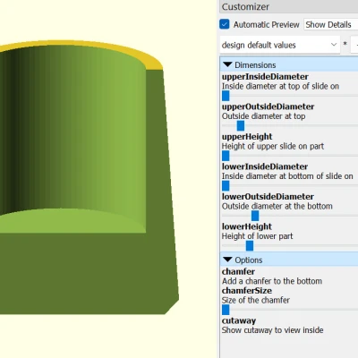 Máy tạo chân bàn (OpenSCAD)