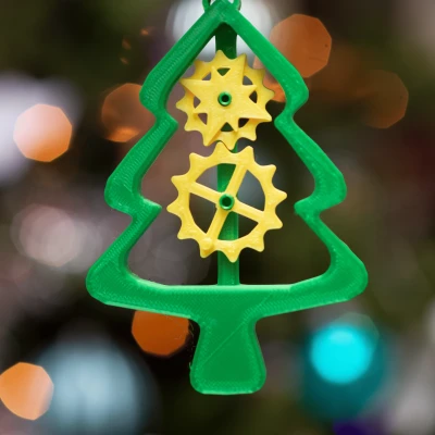 Móc Trang Trí Cây Thông Noel Bánh Răng