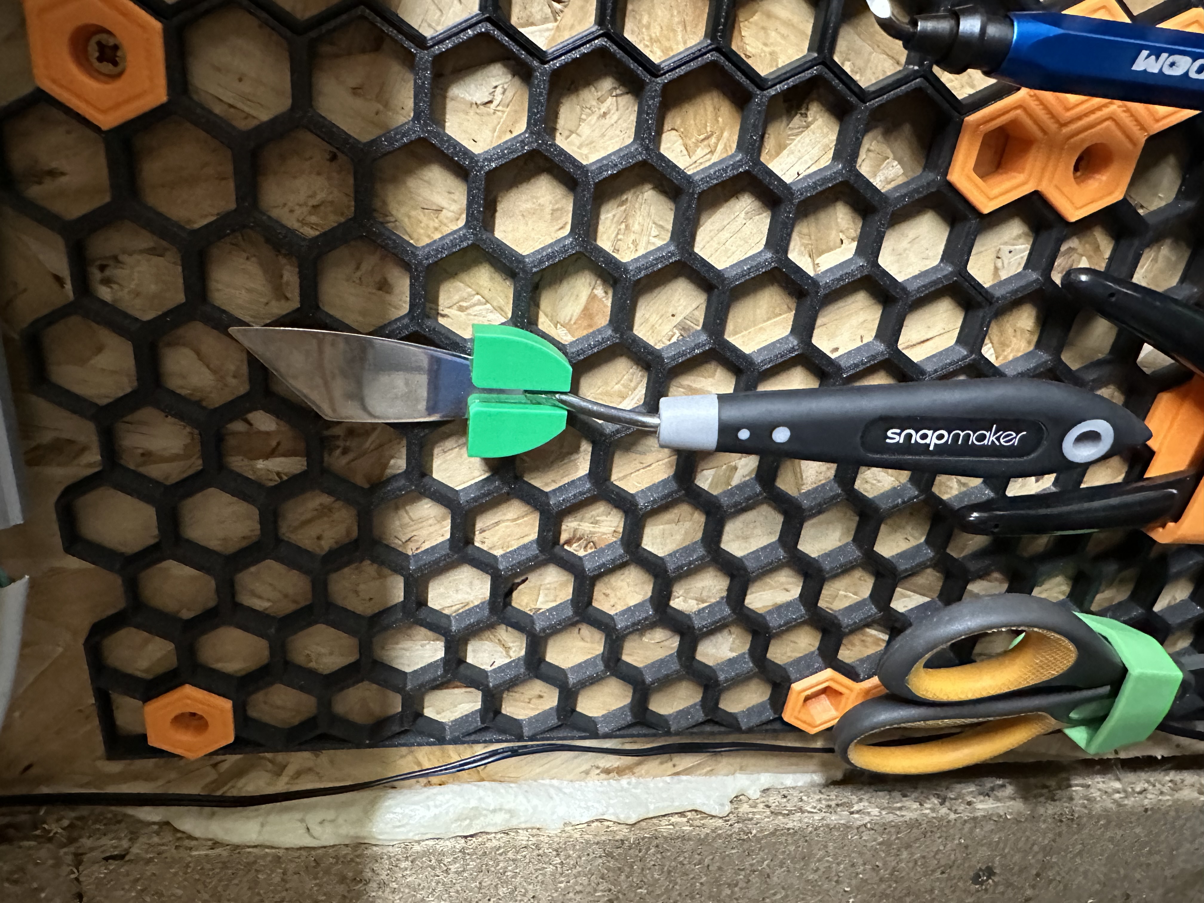 Kệ lục giác - chỗ cắm dụng cụ cạp Snapmaker