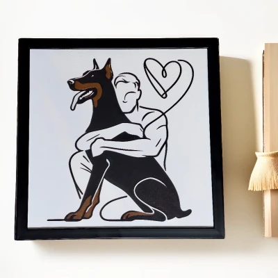 Mô hình Doberman Tình Yêu