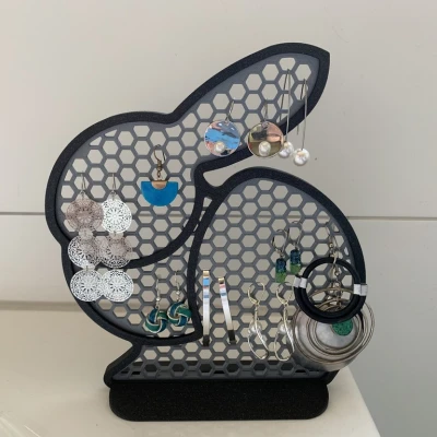 Giá Đựng Bông Tai Hình Thỏ