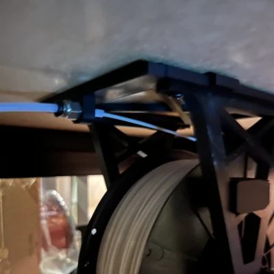 Đầu nối ống PTFE và ren vuông cho giá treo cuộn dây dưới kệ với