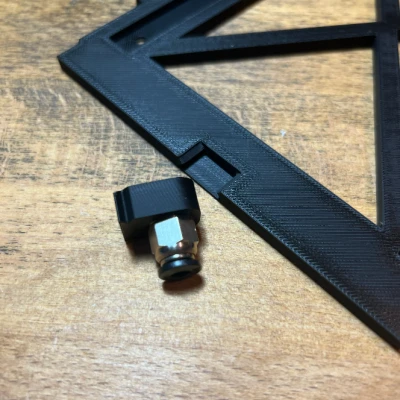 Đầu nối ống PTFE và ren vuông cho giá treo cuộn dây dưới kệ với